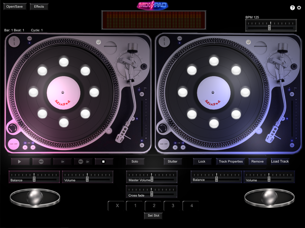 DM2 MixPad main mixing interface